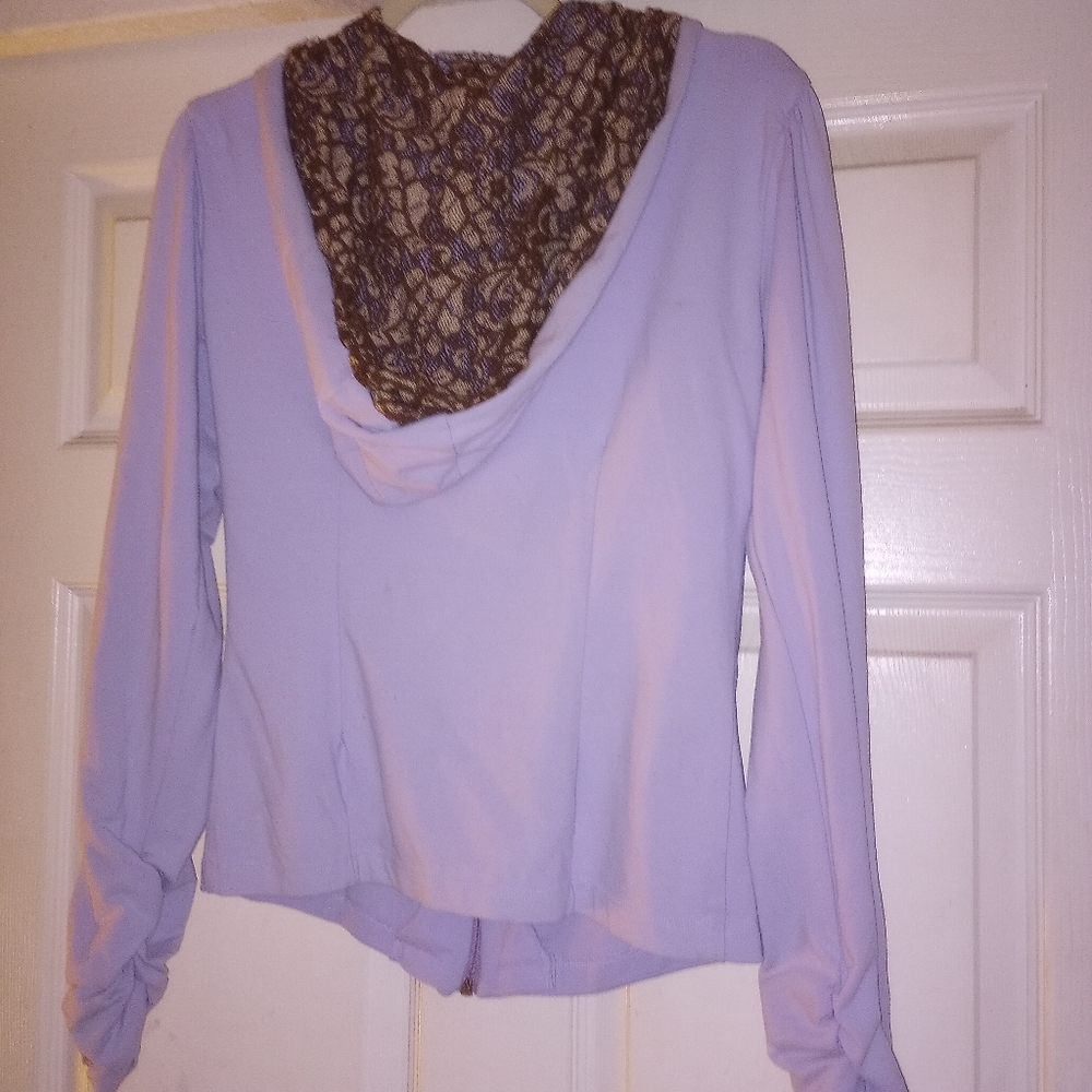 Periwinkle Hooded Jacket - Picture 4 of 6